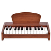 Mini Portable Electric Organ 25 Keys Wooden Digital Piano Keyboard Instrument