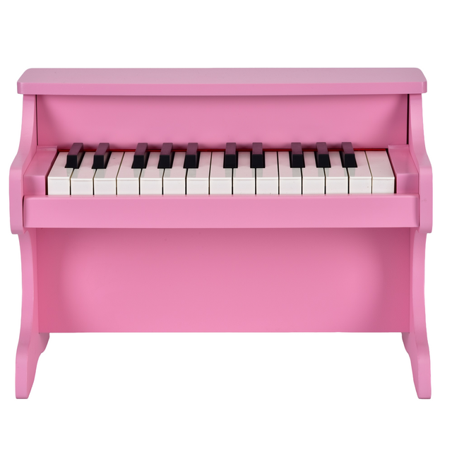 Electronic Music Instrument Toys Colorful Wooden Mini Child Piano for Kids 25 Keys Wooden Digital Piano