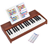 Mini Portable Digital Piano Musical Keyboard Instrument 37 Keys Wooden Electronic Piano