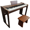 Upright Wooden Electronic Organ 49 Keys Touch Control Digital Piano Keyboard Instrument