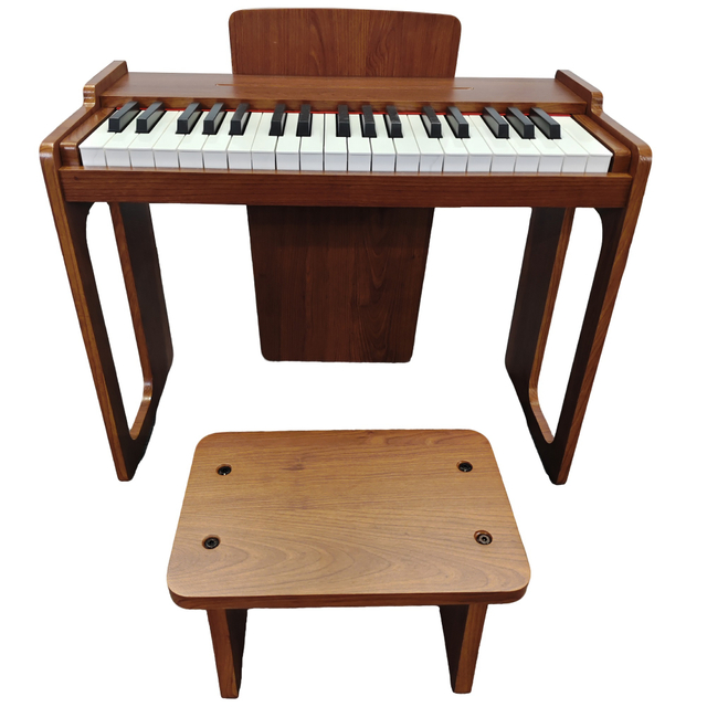 Mini Portable Digital Piano Musical Keyboard Instrument 37 Keys Wooden Electronic Piano Upright