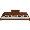 Mini Portable Wooden Electronic Organ 49 Keys Touch Control Digital Piano Keyboard Instrument