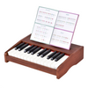 Mini Portable Electric Organ 25 Keys Wooden Digital Piano Keyboard Instrument