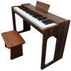 Upright Wooden Electronic Organ 49 Keys Touch Control Digital Piano Keyboard Instrument
