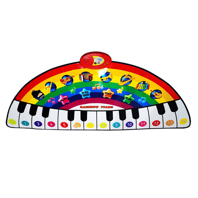 Rainbow Piano Dance Mat