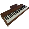 Mini Portable Wooden Electronic Organ 49 Keys Touch Control Digital Piano Keyboard Instrument
