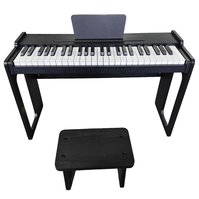 Upright Wooden Electronic Organ 49 Keys Touch Control Digital Piano Keyboard Instrument