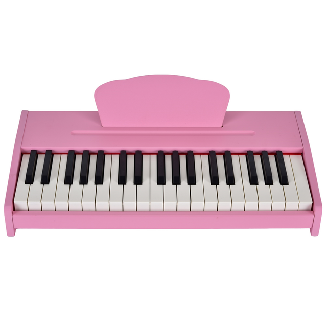 Mini Portable Digital Piano Musical Keyboard Instrument 37 Keys Wooden Electronic Piano