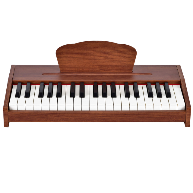 Mini Portable Digital Piano Musical Keyboard Instrument 37 Keys Wooden Electronic Piano