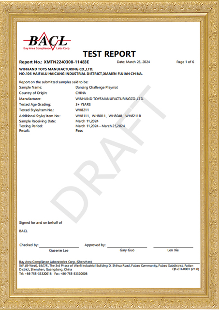 dance mat test report