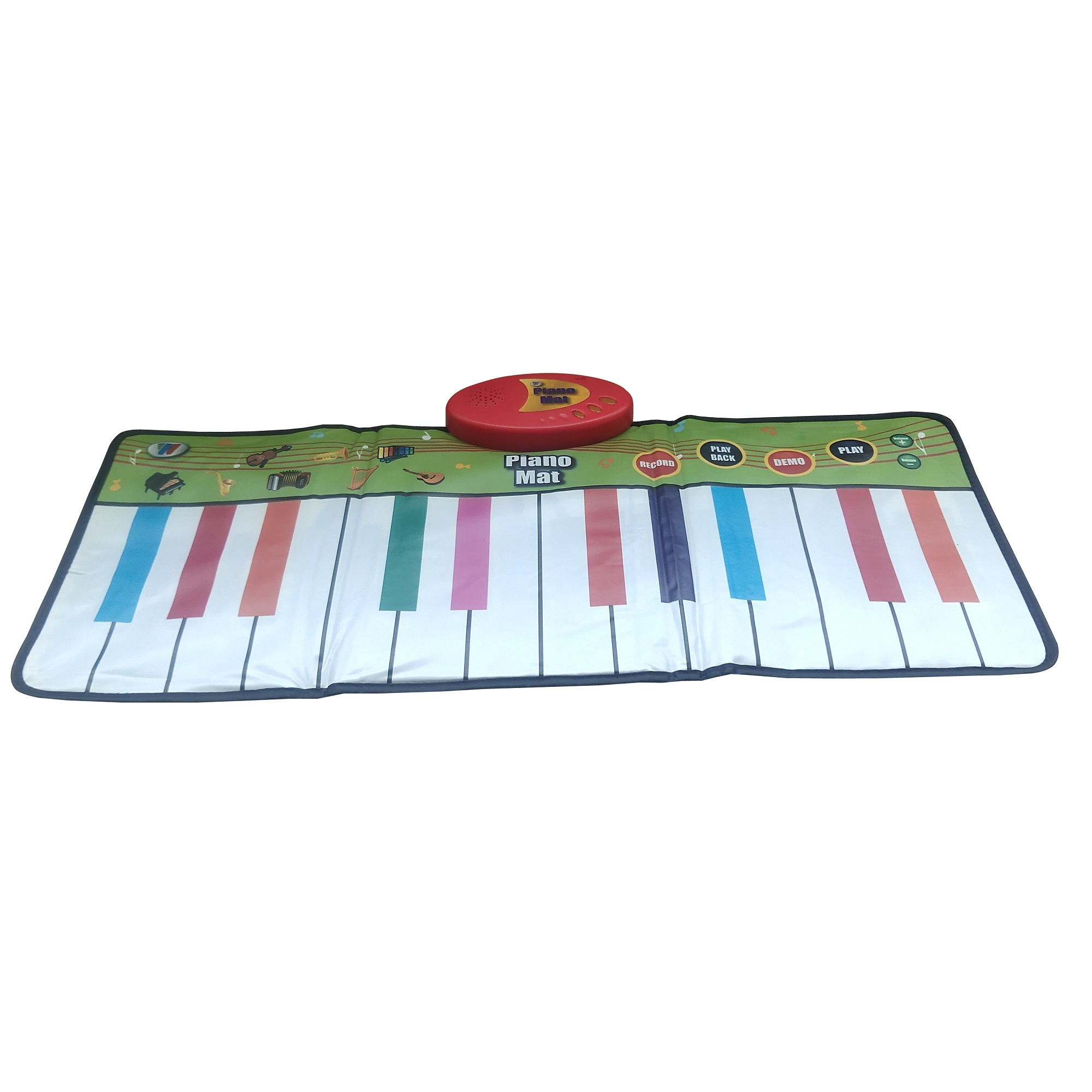 Children interacting with a musical mat